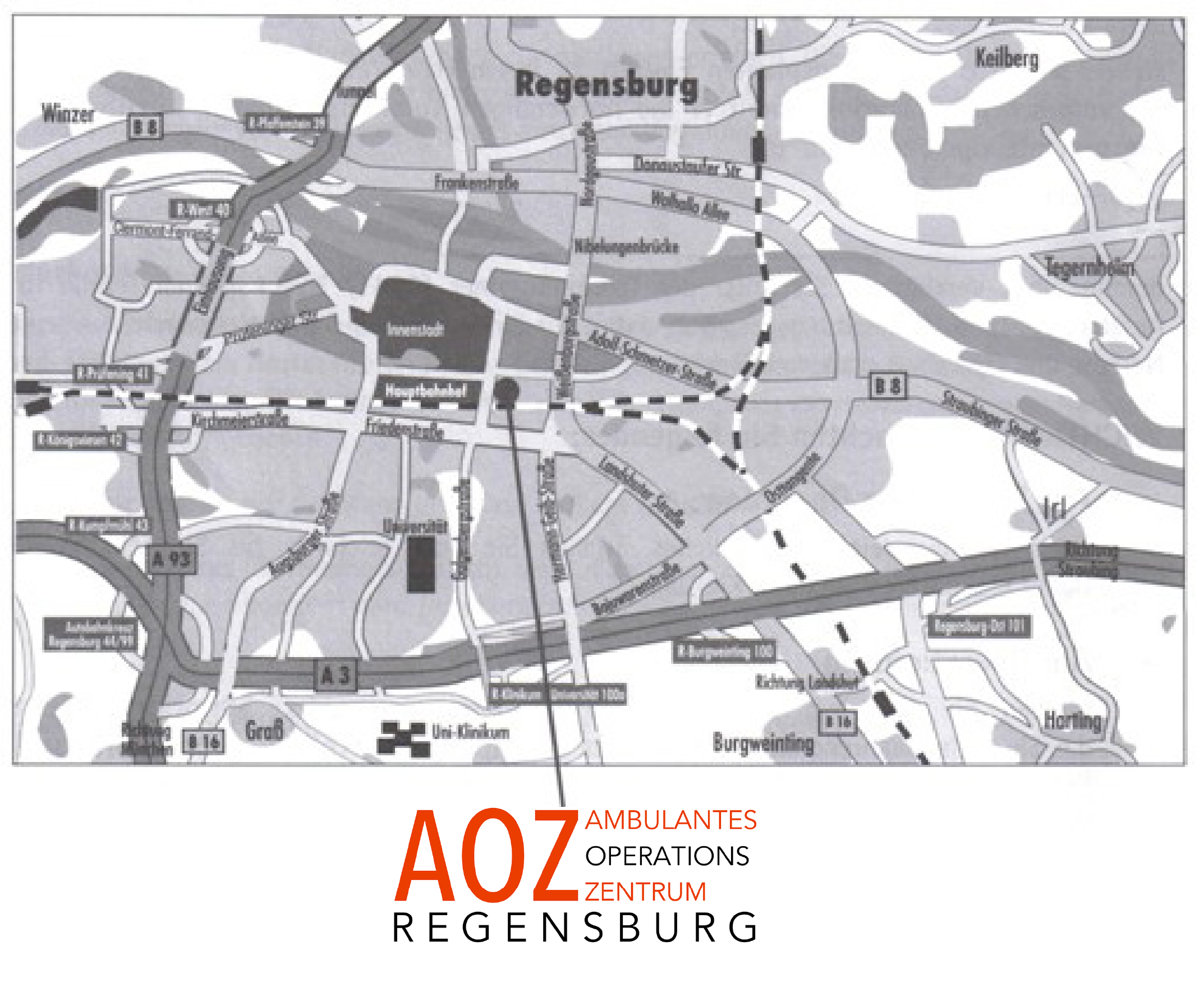 Wegbeschreibung zum ambulanten Operationszentrum im CRC Wegbeschreibung zum ambulanten Operationszentrum im CRC